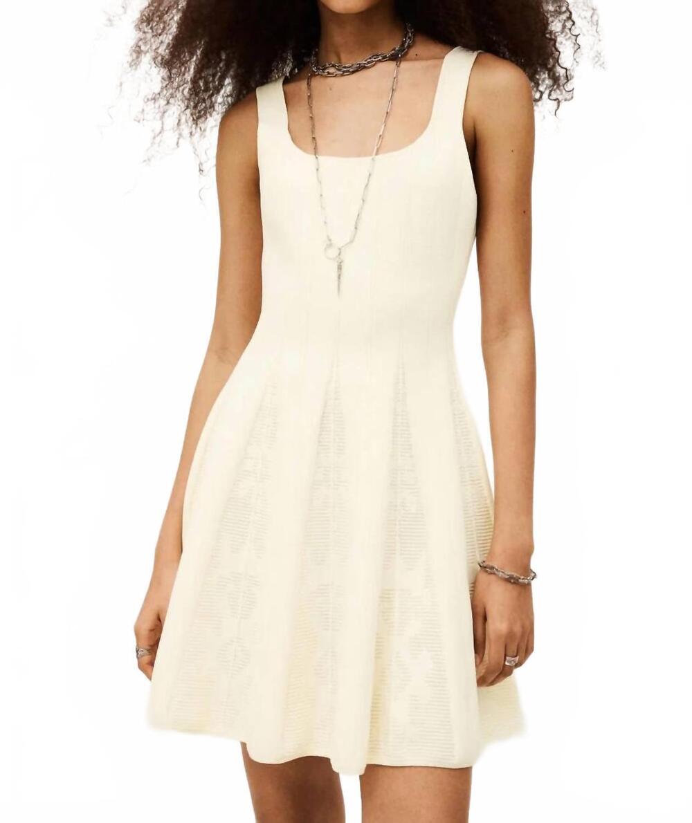 NEW BA&SH cattana mini dress in ecru